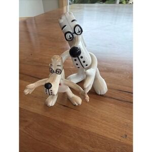 Vintage Sherman Rubber Figures Lot of 2 | Jesco 1985‎ 1986 © Pat Ward Hong Kong